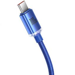 USB კაბელი BASEUS CRYSTAL SHINE SERIES FAST CHARGING DATA CABLE USB TO TYPE-C CAJY000403 (100 W, 1.2 M)iMart.ge