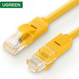 UTP LAN კაბელი UGREEN NW103 (11231)CAT5E PATCH CORD UTP LAN CABLE 2M (YELLOW)iMart.ge