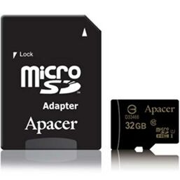 მეხსიერების ბარათი APACER AP32GMCSH10U1-R MICROSDHC UHS-I CLASS 32GBiMart.ge
