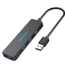 USB ჰაბი VENTION CHKBB 4 PORTS USB 3.0 HUB 0.15M BLACKiMart.ge