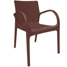 პლასტმასის სკამი ALEANA "ჰექტორი" მუქი ყავისფერიiMart.ge