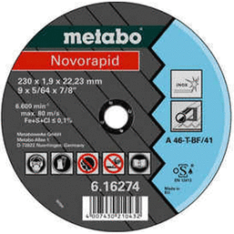 საჭრელი დისკი METABO NOVORAPID 230 X 1,9 X 22,23 MMiMart.ge