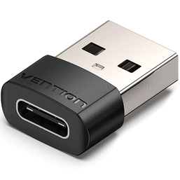 USB ადაპტერი VENTION CDWB0 USB 2.0 MALE TO USB-C FEMALE ADAPTER BLACK PVC TYPE CDWB0iMart.ge