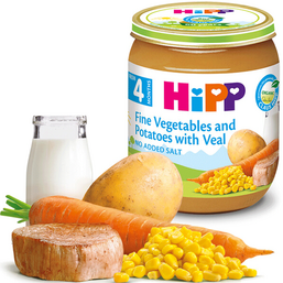 HIPP-ის პიურე ხბოს ხორცით, კარტოფილითა და ბოსტნეულით (125 გრ)iMart.ge