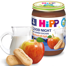 HIPP-ის რძიანი ფაფა "ძილინებისა" რძიანი ორცხობილა ვაშლით (4  თვიდან, 190 GR)iMart.ge