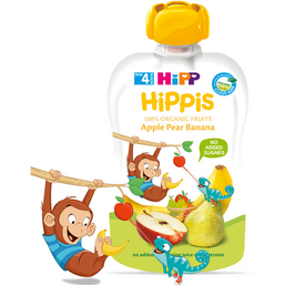 HIPP-ის ხილფაფა ვაშლი, მსხალი და ბანანი (4 თვიდან, 100 გრ)iMart.ge