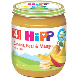 HIPP-ის ხილფაფა ბანანი, მსხალი და მანგო (4 თვიდან, 125 გრ)iMart.ge