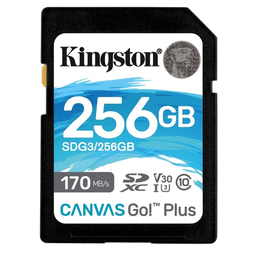 მეხსიერების ბარათი KINGSTON FLASH CARD SDG3/256GB SDXC GO PLUS 170R V30iMart.ge