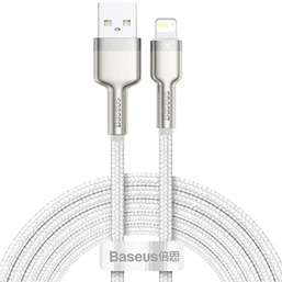 USB კაბელი BASEUS CAFULE SERIES METAL DATA CABLE LIGHTNING 2.4 A 2 M CALJK-B02iMart.ge
