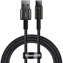 USB კაბელი BASEUS TUNGSTEN GOLD FAST CHARGING DATA CABLE USB TO TYPE-C 66 W 1 M CATWJ-B01iMart.ge