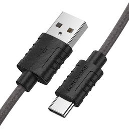 USB კაბელი BOROFONE BX52 AIRY SILICONE CHARGING DATA CABLE FOR TYPE -C BLACKiMart.ge