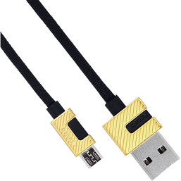 USB კაბელი REMAX METAL DATA CABLE 2.4A RC-089M MICRO BLACKiMart.ge