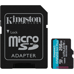 მეხსიერების ბარათი (ჩიპი) KINGSTON CANVAS GO PLUS MICROSD MEMORY CARD 170MB/s SDCG3/256GBiMart.ge