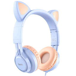 ყურსასმენი HOCO CAT EAR HEADPHONES WITH MIC W36 DREAM BLUEiMart.ge
