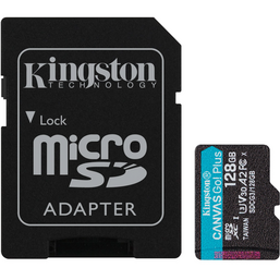 მეხსიერების ბარათი KINGSTON 128GB MICROSDXC CANVAS GO PLUS 170R A2 U3 V30 CARD W/O ADAPTER (SDCG3/128GBSP)iMart.ge