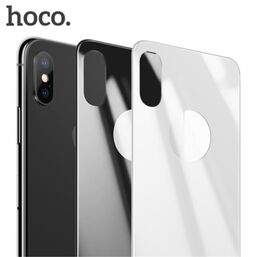 ეკრანის დამცავი HOCO Anti-fingerprint full screen curved surface  3D matte tempered back side glass for iPhoneX(A3) WhiteiMart.ge