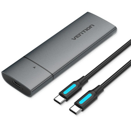 გარე მყარი დისკის ჩასადები VENTION KPGH0 M.2 NVME SSD ENCLOSURE (USB 3.1 GEN 2-C) GRAYiMart.ge