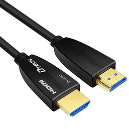 HDMI კაბელი D-TECH DT-HF2050 4K, V2.0 FIBER CABLE (50M) BLACKiMart.ge
