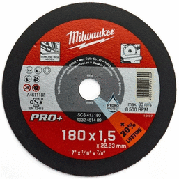 საჭრელი დისკი MILWAUKEE SCS 41/180X1.5 PRO+iMart.ge