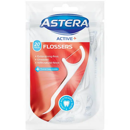 კბილის ძაფი ASTERA ACTIVE+ INTERDENTAL FLOSSERS (20 ცალი)iMart.ge