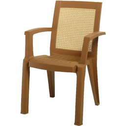 პლასტმასის სკამი COMFORT MIMOZA TEAK (59X59X87 სმ)iMart.ge