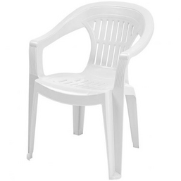 პლასტმასის სკამი COMFORT LEYLAK WHITE (59X60.5X77.5 სმ)iMart.ge