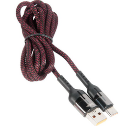 USB კაბელი HOCO U68 TYPE-C 5A GUSTO FLASH CHARGING DATA CABLE BLACKiMart.ge