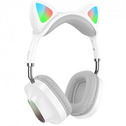 უსადენო ყურსასმენი HOCO ESD13 SKILL CAT EAR BT HEADPHONES WHITEiMart.ge