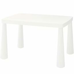 საბავშვო მაგიდა IKEA MAMMUT (77X55 სმ) WHITEiMart.ge