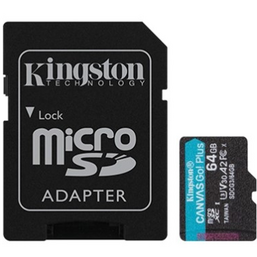მეხსიერების ბარათი (ჩიპი) KINGSTON CANVAS GO! PLUS (64GB)iMart.ge