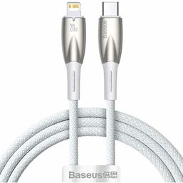 USB კაბელი BASEUS CADH000002 TYPE C-LIGHTNING (1 M) WHITEiMart.ge