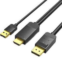 HDMI გადამყვანი VENTION ABJBG HDMI TO DP (1.5 მ)iMart.ge