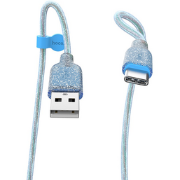 USB კაბელი HOCO U73 STAR GALAXY SILICONE CHARGING DATA CABLE FOR TYPE-C BLUEiMart.ge