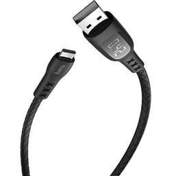 USB კაბელი HOCO S6 SENTINEL CHARGING DATA CABLE WITH TIMING DISPLAY FOR TYPE-C BLACKiMart.ge