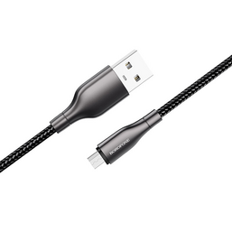 USB კაბელი BOROFONE BX45 FAST SELLING CHARGING DATA CABLE FOR MICRO BLACKiMart.ge
