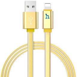 USB კაბელი HOCO UPL12 PLUS JELLY BRAIDED CHARGING DATA CABLE FOR LIGHTNING (SMART LIGHT)iMart.ge