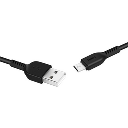 USB კაბელი HOCO X20 FLASH MICRO CHARGING CABLE (1 M) BLACKiMart.ge