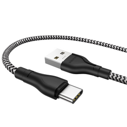 USB კაბელი BOROFONE BX39 BENEFICIAL CHARGING DATA CABLE FOR TYPE-C BLACK & WHITEiMart.ge