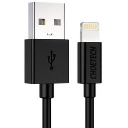 USB კაბელი CHOETECH IP0026 MFI USB TO LIGHTNING 1.2 M BLACKiMart.ge