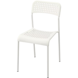 პლასტმასის სკამი IKEA ADDE (39X47X77 სმ) WHITEiMart.ge