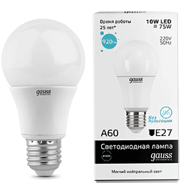 LED ნათურა GAUSS A60 EL-23220 (10W, E27, 4100K)iMart.ge
