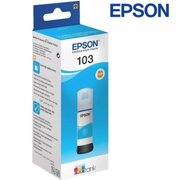 კარტრიჯი EPSON CARTRIDGE L3100/L3110/L3150, 103 ECOTANK CYAN INK BOTTLE (C13T00S24A)iMart.ge