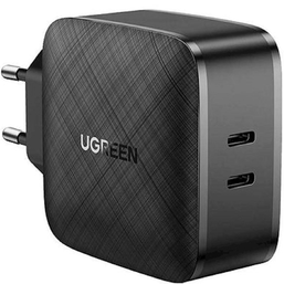 დამტენი UGREEN (70867) TYPE-C CHARGER, 66W, USB-C, BLACKiMart.ge