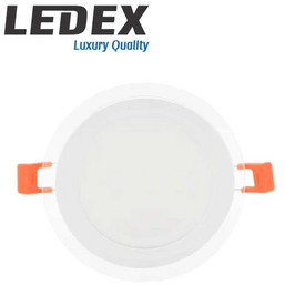 შეკიდული ჭერის LED პანელური სანათი LEDEX LED GLASS DOWN LIGHT (ROUND) 9W 6500KiMart.ge