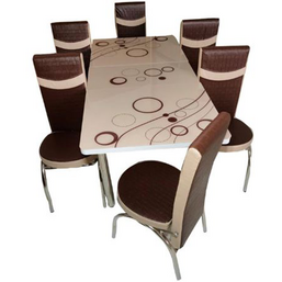 სამზარეულოს გასაშლელი მაგიდა 6 სკამით BASHAR 2391iMart.ge