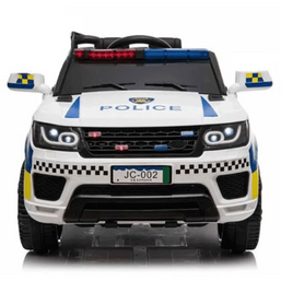 ბავშვის ელექტრო მანქანა POLICE 002 ტყავის სავარძლითiMart.ge
