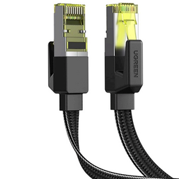 ქსელის კაბელი UGREEN NW189 (40165) CAT7 U/FTP LAN CABLE BLACK (10 M)iMart.ge