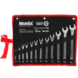 12 ცალიანი კომბინირებული ქანჩის გასაღებების ნაკრები RONIX RH-2102iMart.ge