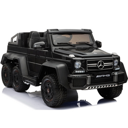 ბავშვის ელექტრო მანქანა MERCEDES-BENZ G 63 AMG 6×6 BLACK ტყავის სავარძლითა და კაუჩუკის საბურავებითiMart.ge