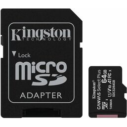 მეხსიერების ბარათი KINGSTON FLASH CARD MicSD 64GB WITH SD ADAPTER SDCS2/64iMart.ge